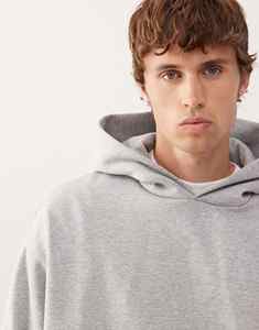 Sweat-shirt à capuche décontracté surdimensionné en coton 100% avec strass délavés à l'acide tendance, personnalisé, respirant, pour l'hiver - Product Image 3