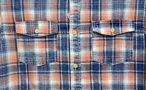 เสื้อเชิ้ตแขนยาวผ้าฝ้าย100% ผู้ชายระบายอากาศได้ดีสีพื้นป้องกันริ้วรอยผ้าครามปักลายแฟชั่นย้อมสี - Product Image 5