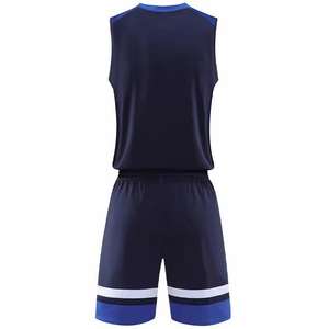 Ensemble d'uniformes de basket-ball sur mesure en gros, respirant, grande taille, 100% polyester, séchage rapide, sans manches, imprimé, vêtements de sport - Product Image 4