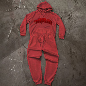 Conjunto Deportivo Personalizado con Sudadera Holgada y Pantalones Deportivos Ligeros de Corte Regular para Hombre, Invierno - Product Image 1