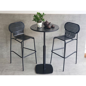 CBCF274 Combo Set 60cm Iron <b>Bar</b> <b>Table</b> <b>and</b> 2 Iron <b>Bar</b> <b>Stools</b> Women's Coats Product Category - Product Image 3