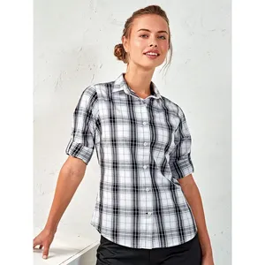 Ginmill <b>Check</b> Cotton Polo <b>Shirt</b> Promotional Merchandise - Product Image 2