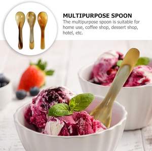 Cuchara Ecológica de Cuerno de Búfalo con Mango Largo y Acabado Pulido Espejo para Cocinas Veganas, Segura para Alimentos, Precio al por Mayor en India - Product Image 3