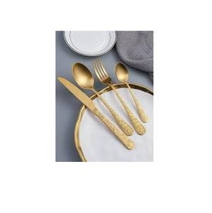 Juego de Cubiertos Plateados de Acero Inoxidable con Diseño en el Mango, Vajilla Vintage para Hotel - Product Image 3