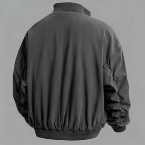 แจ็คเก็ตหนังวินเทจสำหรับผู้ชาย ฤดูใบไม้ร่วง-ฤดูหนาว คุณภาพสูง สวมใส่สบาย แฟชั่นลำลอง กันน้ำ บุด้วยผ้าฟลีซ - Product Image 3