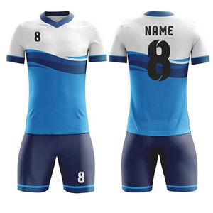 Uniforme de football unisexe de haute qualité, logo personnalisé, manches courtes, ensemble d'entraînement respirant, meilleur uniforme de football d'un fournisseur premium - Product Image 4