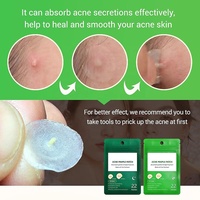 Patchs pour boutons d'acné Traitement de l'acné pour le visage Autocollants hydrocolloïdes pour une guérison optimale 22 patchs/paquet