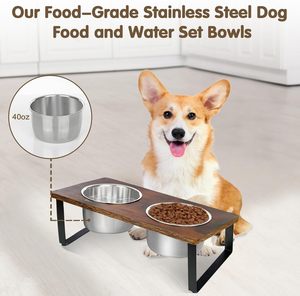 Recién llegado, comederos para mascotas, comederos de madera para mascotas, suministros de productos para mascotas personalizados OEM, compra a un precio razonable - Product Image 6