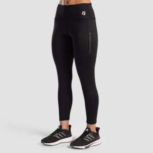 Leggings Deportivos Negros Dream Flex, Tejidos en Spandex/Nylon, con Logotipo Estampado en la Cintura, Transpirables y sin Costuras, Tallas XL 3XL Disponibles - Product Image 1