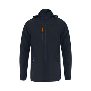 Hot Sale Men's Winter High Street Canvas Waterproof Breathable Quick Dry Eco-Friendly Hooded Bomber Softshell <b>Jackets</b> Front - Product Image 3
