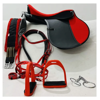 Selle d'équitation tout usage HE5900 pour saut d'obstacles et dressage, confortable, en cuir synthétique, durable, pour endurance, design personnalisé