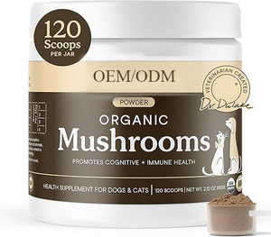 Polvo de Hongo Cola de Pavo de Marca Propia para Mascotas, Apoyo Cognitivo, Inmunológico, Hepático e Intestinal, Apoyo Cognitivo e Inmunológico, 120 Cucharadas - Product Image 1