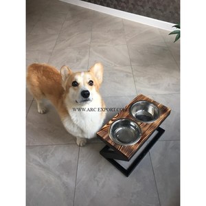 Comedero para Mascotas de Madera Natural de Alta Calidad, Nuevo Diseño, Resistente al Agua, Sostenible, Venta al por Mayor, Comedero para Perros Hecho a Mano - Product Image 4