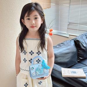子供用真珠マーメイドハンドバッグ新品子供用バッグ女の子用メッセンジャーバッグプリンセスアクセサリー小香りスタイルショルダーバッグ - Product Image 5