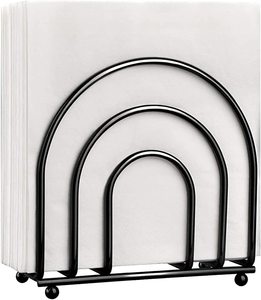 Attractive Design Handmade Customized Design Metal Napkin Holder Black Color Wholesale Latest Classic Metal Napkin Holder - Product Image 3