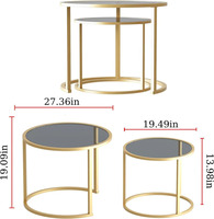Table d'appoint console de luxe à deux niveaux avec dessus en marbre noir et corps en métal forgé Table de salle à manger accrocheuse au prix de gros