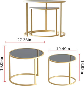 Two-Tier Luxury <b>Console</b> Side <b>Table</b> with Black <b>Marble</b> Top and Wrought Metal Body Eye-Catching Dining <b>Table</b> at Wholesale Price - Product Image 2