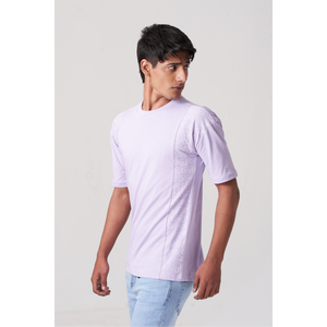 T-shirt en tricot violet clair - Product Image 5