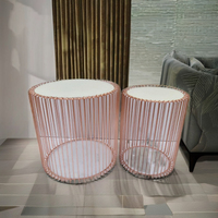 Tables basses modernes avec structure en fil de fer, durables, écologiques, design traditionnel, plateau robuste, entretien facile, meubles de salon