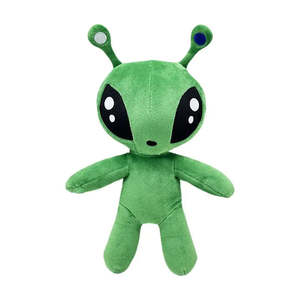 Porte-clés en peluche Alien vert super doux de 30 cm, personnalisable ODM, rembourrage en coton PP, économique - Product Image 1