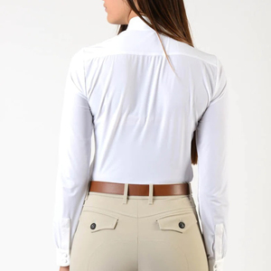 Nueva llegada de las mujeres camisas de montar Baselayer Top Show Shirt ropa deportiva personalizada ropa ecuestre al por mayor camisa de montar a caballo - Product Image 4