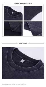 Camiseta sin mangas de bambú y algodón de talla grande transpirable de Color sólido con logotipo personalizado para hombre, camiseta atlética muscular para correr en el gimnasio - Product Image 5