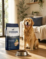 Sac à fermeture éclair personnalisé avec logo de marque standard, qualité alimentaire, pour aliments pour chiens, haute résistance, capacité de charge de 50 kg, emballage pour aliments pour chats et animaux de compagnie du Guangxi