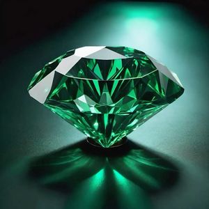 เพชรทรงแฟนซีสีเขียวมรกตสังเคราะห์ CVD ได้รับการรับรองจาก IGI ความใส VVS มีจำหน่ายขายส่งจำนวนมากสำหรับทำสร้อยคอ - Product Image 2