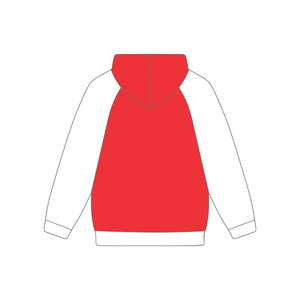 Felpa con Cappuccio Kappa Alpha Psi J5 Rossa con Ricamo in Ciniglia, Maniche Raglan, Nupe 1911, Fraternità Greca, Top Premium in Cotone per Uomo - Product Image 4