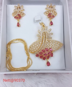 Ensemble de collier de diamants américains de mariée pour femmes Pièce de bijoux élégante pour briller lors des fêtes Mariages et célébrations - Product Image 6