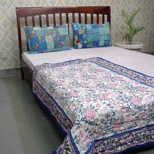 High Quality 100% Pure Cotton Handmade Baby Quilt Quilted <b>Duvet</b> Polyester Hand Block Printed for Toddler Sale <b>Cheap</b> Price - Product Image 6