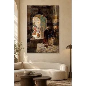 Impresión en lienzo del vendedor Fida Bauernfeind junto a la puerta de la Mezquita Umayyad en Damasco - Product Image 3