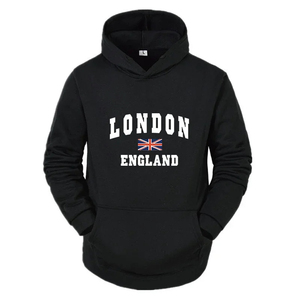 2025 Sudadera con capucha de algodón de gran tamaño para hombre, sudadera gruesa anticontracción de alta calidad con bordado, personalizable, teñido liso, Invierno - Product Image 4