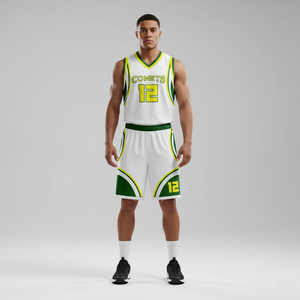 Uniforme de Baloncesto Sublimado Personalizado con Logotipo del Equipo |   Proveedor Mayorista de Camisetas y Pantalones Cortos de Baloncesto OEM - Product Image 1