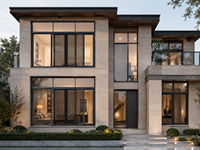 Fenêtre coulissante horizontale RG81.4 CE Contractor en alliage d'aluminium avec verre Low-E, double vitrage antivol, système de rail noir moderne