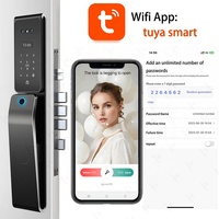 Cerradura Inteligente Totalmente Automática con Reconocimiento Facial, Videoportero, App Tuya, Desbloqueo por Voz Alexa, Impermeable y Cuerpo de Cerradura Israelí