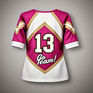 Haut de danse de performance, vêtements d'équipe, compétitions, maillot de cheerleader, polyester, chemises de cheerleading - Product Image 3