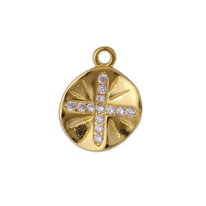 Laiton or pendentif connecteur simple boucle breloques bricolage trouver des composants pour artisanat bijoux accessoires - Product Image 2