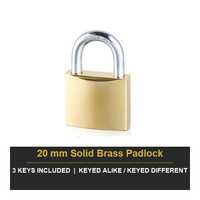 Cadenas en laiton massif 20 mm, robuste, étanche, antirouille, avec anse renforcée, à clé, pour salle de sport, bagages, porte, extérieur, OEM, personnalisé, vente en gros