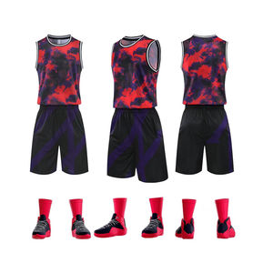 Vêtements de sport en gros, uniformes de basket-ball, vêtements de sport par sublimation, uniformes de basket-ball légers et respirants au design personnalisé - Product Image 2