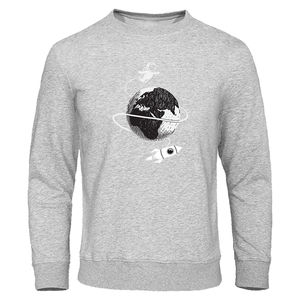 Sudadera de cuello redondo de gran tamaño de algodón 100% para hombre, nueva tendencia, jersey de moda informal para la temporada de invierno, diseño elegante de gran tamaño - Product Image 4