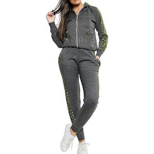 Nouveau stock Survêtement brodé pour femme pour tenue décontractée Ajustement lisse et look élégant Survêtement brodé de qualité supérieure - Product Image 5