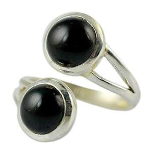 Navya Craft Handmade 925 Solid Sterling Silver <b>Statement</b> <b>Rings</b> Black Onyx Gemstone Jewelry Romantic Style Christmas Gift - Product Image 1