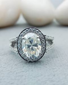 Custom Fancy Solitaire Engagement Wedding Anniversary Gift <b>Ring</b> VVS Lab Grown <b>Set</b> Trendy 925 Sterling <b>Silver</b> Diamond Parties - Product Image 1