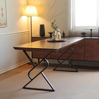 Base de table en acier de luxe personnalisable - Cadre incurvé moderne pour mobilier de bureau, de maison et d'extérieur