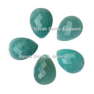 Alta calidad 12x16mm amazonita Natural forma de pera facetado Briolette piedras preciosas fabricación de joyas calibrado tamaño piedra fabricante - Product Image 5