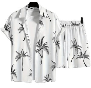 ชุดเสื้อผ้าชายหาดแขนสั้นผ้าคอตตอนระบายอากาศได้แบบแห้งเร็วชุดเสื้อผ้าพิมพ์ซับลิเมชันสูง - Product Image 4