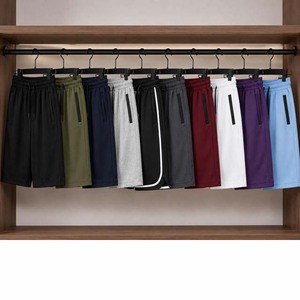 <b>Men</b> <b>White</b> Breathable Drawstring <b>Shorts</b> With Side Stripe Casual Sport <b>Shorts</b> - Product Image 6
