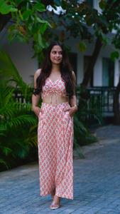 Conjunto de Top Ligero de Rayón para Mujer, Estampado a Mano, para Vacaciones de Verano, Ropa de Playa, Ropa de Fiesta, Vestido de Verano - Product Image 6