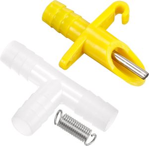 8mm in acciaio di plastica coniglio capezzolo bevitore giallo piccolo animale capezzoli bevitore nuovo stato automatico coniglio capezzolo bevitore - Product Image 2